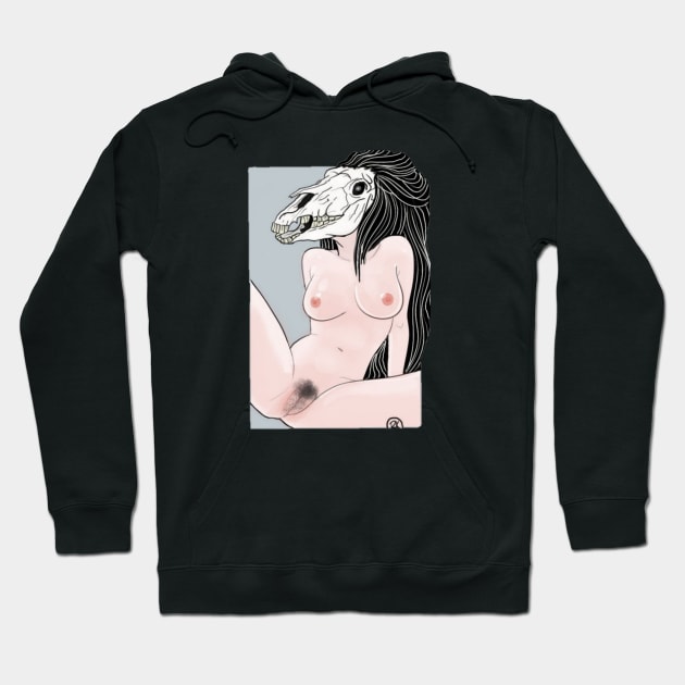 horse ghost Hoodie by RooKay